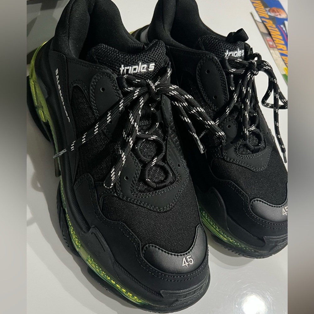 Balenciaga Triple S  Black and Green